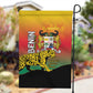 Benin National Day Garden Flag Leopard With Coat Of Arms - African Pride