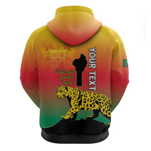 Personalized Benin National Day Hoodie Leopard With Coat Of Arms - African Pride