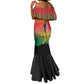Personalized Benin National Day Mermaid Dress Leopard With Coat Of Arms - African Pride