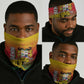Benin National Day Neck Gaiter Leopard With Coat Of Arms - African Pride