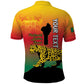 Personalized Benin National Day Polo Shirt Leopard With Coat Of Arms - African Pride
