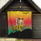Benin National Day Quilt Leopard With Coat Of Arms - African Pride