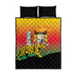 Benin National Day Quilt Bed Set Leopard With Coat Of Arms - African Pride