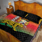 Benin National Day Quilt Bed Set Leopard With Coat Of Arms - African Pride