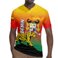 Personalized Benin National Day Rugby Jersey Leopard With Coat Of Arms - African Pride