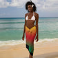 Benin National Day Sarong Leopard With Coat Of Arms - African Pride