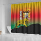 Benin National Day Shower Curtain Leopard With Coat Of Arms - African Pride