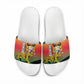 Benin National Day Slide Sandals Leopard With Coat Of Arms