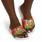 Benin National Day Slide Sandals Leopard With Coat Of Arms