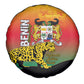 Benin National Day Spare Tire Cover Leopard With Coat Of Arms - African Pride
