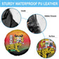 Benin National Day Spare Tire Cover Leopard With Coat Of Arms - African Pride