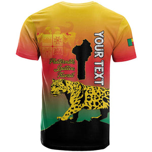 Personalized Benin National Day T shirt Leopard With Coat Of Arms - African Pride
