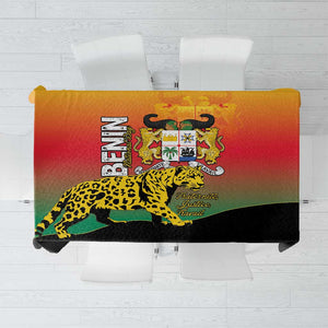 Benin National Day Tablecloth Leopard With Coat Of Arms - African Pride