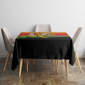 Benin National Day Tablecloth Leopard With Coat Of Arms - African Pride