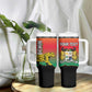 Personalized Benin National Day Tumbler With Handle Leopard With Coat Of Arms - African Pride