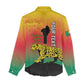 Personalized Benin National Day Women Casual Shirt Leopard With Coat Of Arms - African Pride