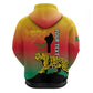 Personalized Benin National Day Zip Hoodie Leopard With Coat Of Arms - African Pride