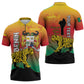 Personalized Benin National Day Zipper Polo Shirt Leopard With Coat Of Arms