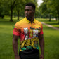 Personalized Benin National Day Zipper Polo Shirt Leopard With Coat Of Arms