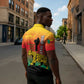 Personalized Benin National Day Zipper Polo Shirt Leopard With Coat Of Arms