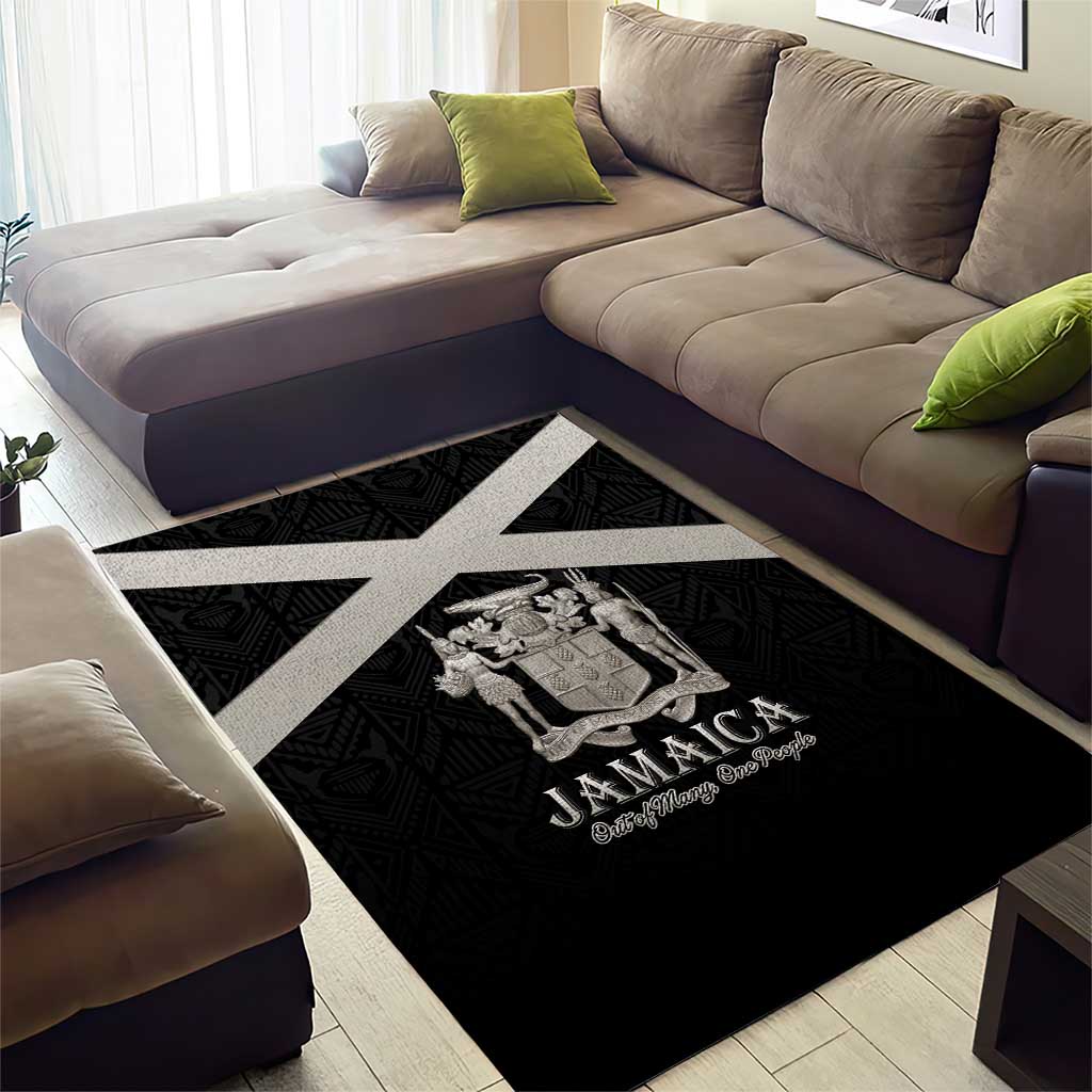 Jamaica Area Rug Out of Many One People Silver Color - African Pride