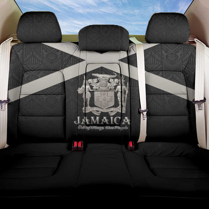 Jamaica Back Car Seat Cover Out of Many One People Silver Color - African Pride