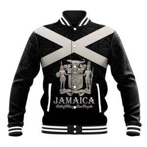 Personalized Jamaica Baseball Jacket Out of Many One People Silver Color - African Pride