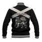 Personalized Jamaica Baseball Jacket Out of Many One People Silver Color - African Pride