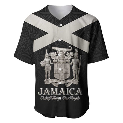 Personalized Jamaica Baseball Jersey Out of Many One People Silver Color - African Pride