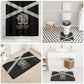 Jamaica Bathroom Set Coat Of Arms With Rastafarian Lion Silver Color