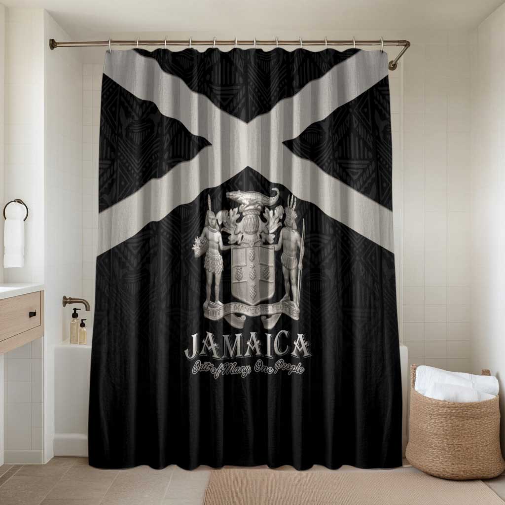 Jamaica Bathroom Set Coat Of Arms With Rastafarian Lion Silver Color