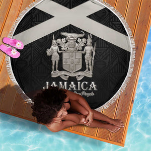 Jamaica Beach Blanket Out of Many One People Silver Color - African Pride