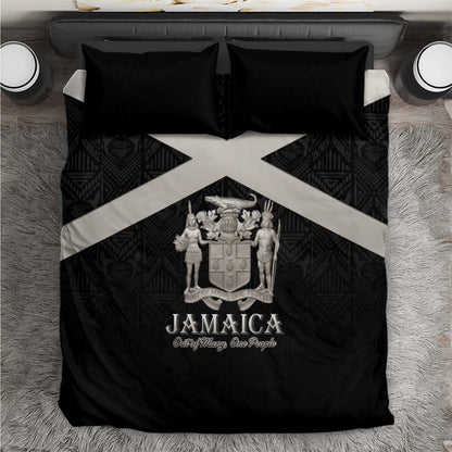 Jamaica Bedding Set Out of Many One People Silver Color - African Pride