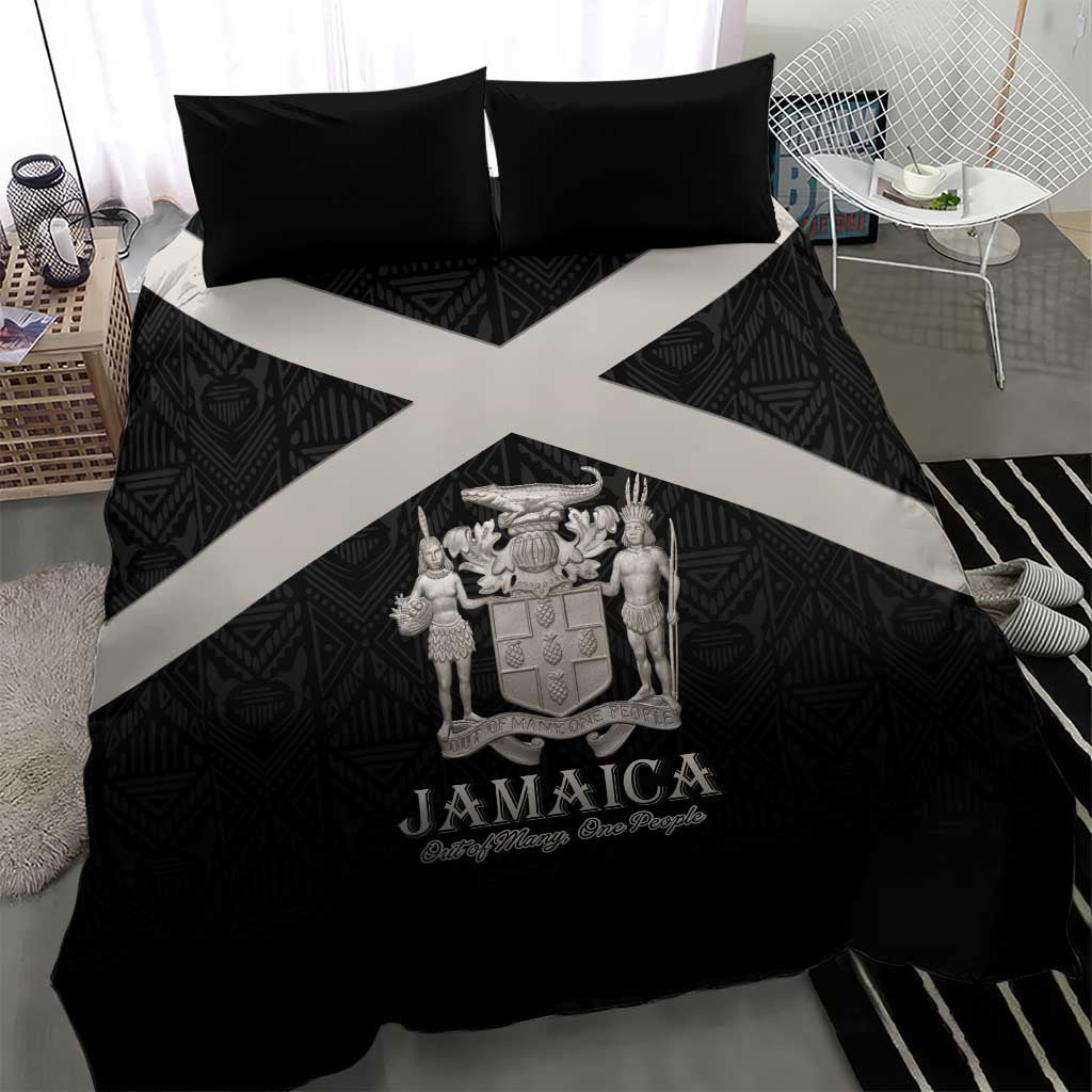 Jamaica Bedding Set Out of Many One People Silver Color - African Pride