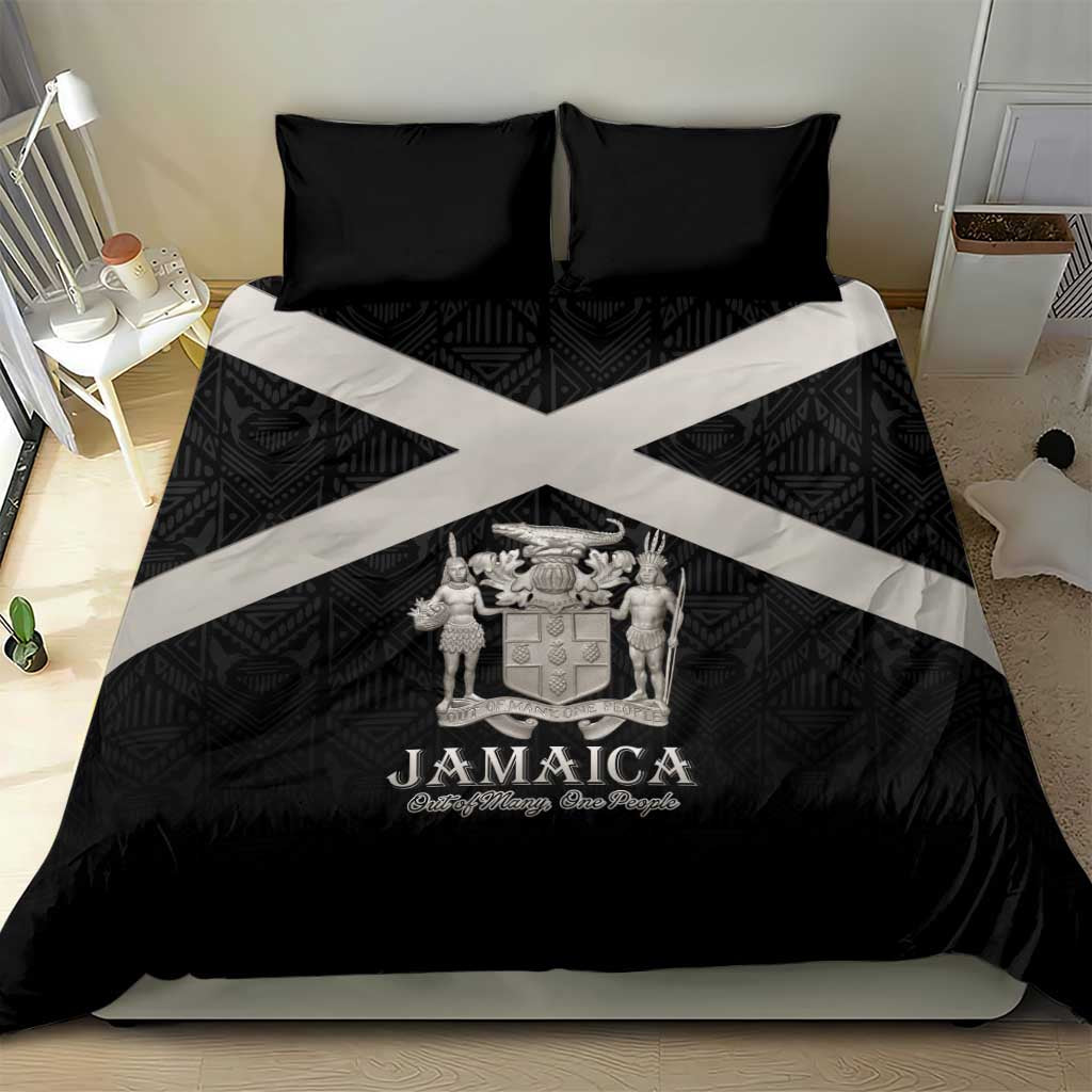 Jamaica Bedding Set Out of Many One People Silver Color - African Pride
