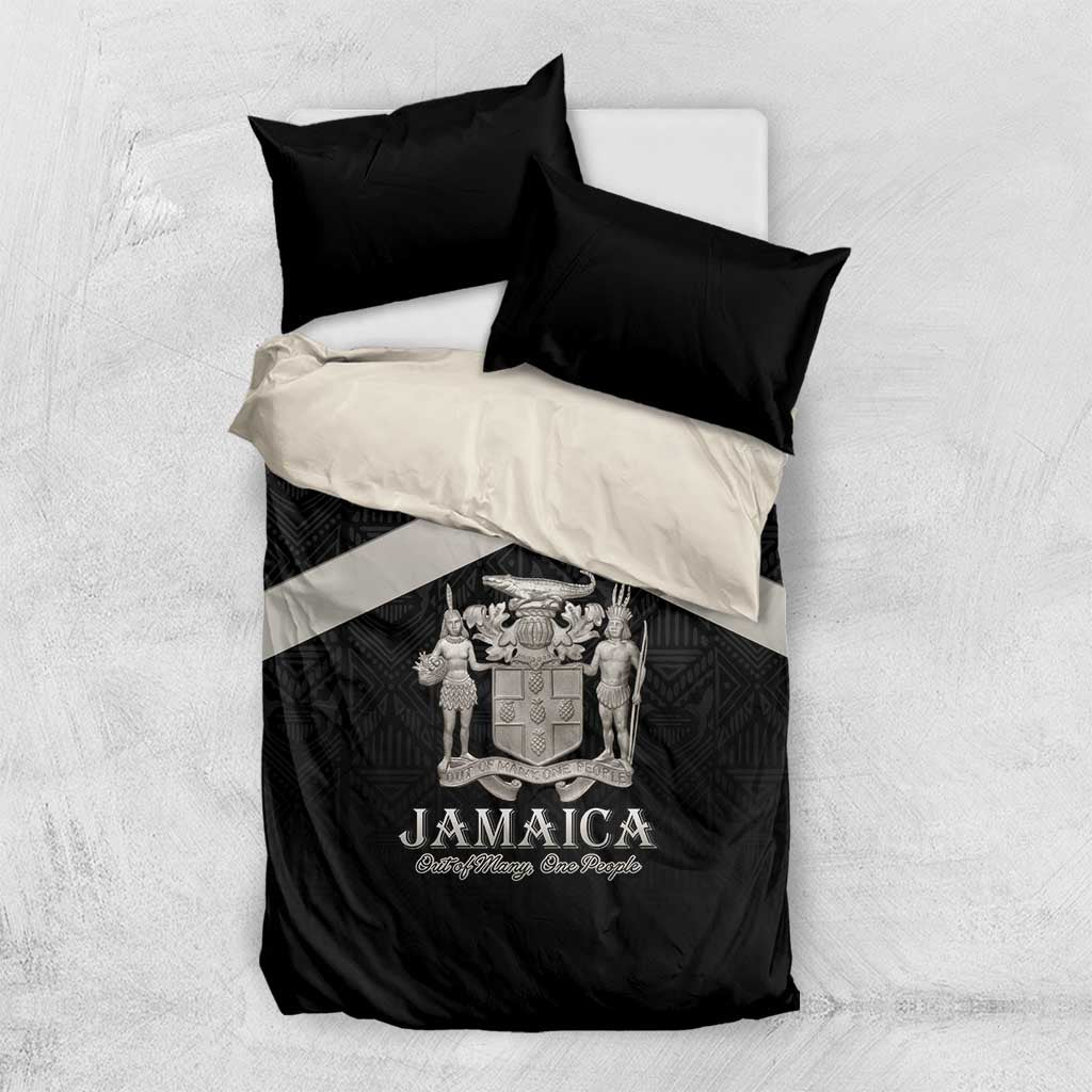 Jamaica Bedding Set Out of Many One People Silver Color - African Pride