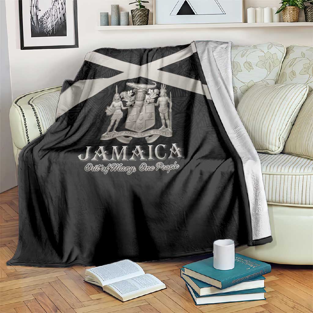 Jamaica Blanket Out of Many One People Silver Color - African Pride