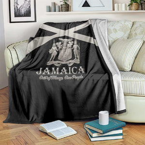 Jamaica Blanket Out of Many One People Silver Color - African Pride