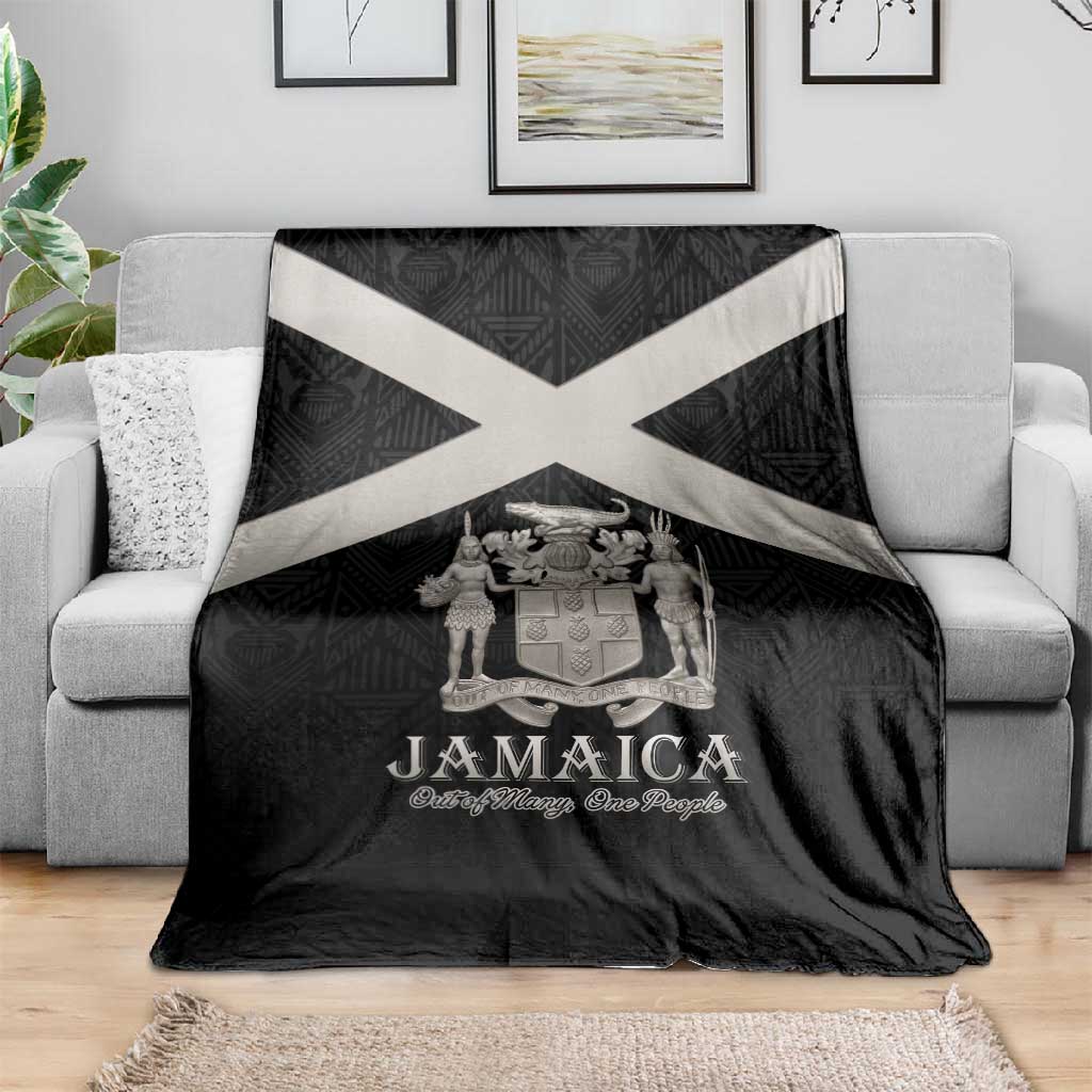 Jamaica Blanket Out of Many One People Silver Color - African Pride