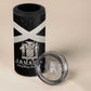 Personalized Jamaica 4 in 1 Can Cooler Tumbler Out of Many One People Silver Color - African Pride