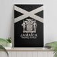 Jamaica Canvas Wall Art Out of Many One People Silver Color - African Pride