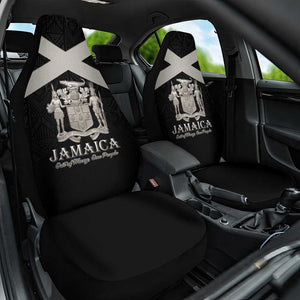 Jamaica Car Seat Cover Out of Many One People Silver Color - African Pride