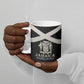 Personalized Jamaica Ceramic Mug Coat Of Arms With Rastafarian Lion Silver Color