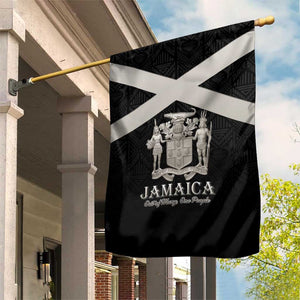 Jamaica Garden Flag Out of Many One People Silver Color - African Pride