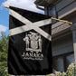 Jamaica Garden Flag Out of Many One People Silver Color - African Pride