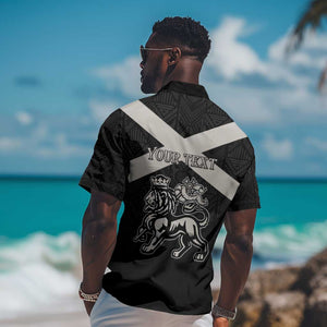 Personalized Jamaica Hawaiian Shirt Out of Many One People Silver Color - African Pride