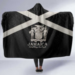 Jamaica Hooded Blanket Out of Many One People Silver Color - African Pride
