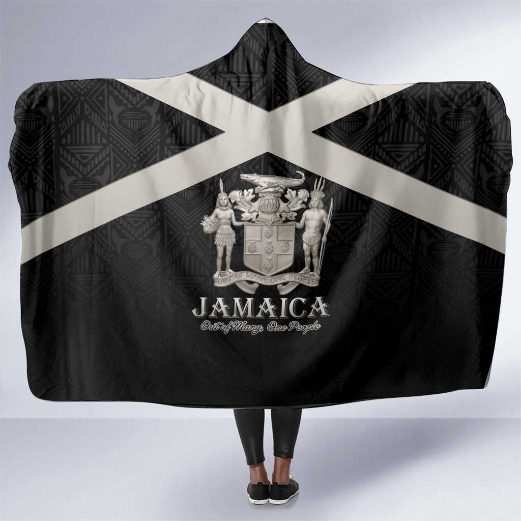 Jamaica Hooded Blanket Out of Many One People Silver Color - African Pride