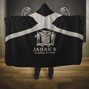 Jamaica Hooded Blanket Out of Many One People Silver Color - African Pride