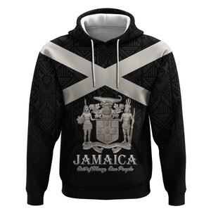Personalized Jamaica Hoodie Out of Many One People Silver Color - African Pride